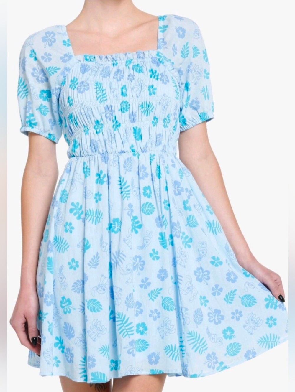 Disney Lilo & Stitch Smocked Women's Dress - Size Large